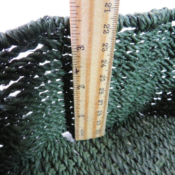 heavy duty forest green tree shaped woven rope basket Organic Modern Farmhouse - Picture 10 of 12